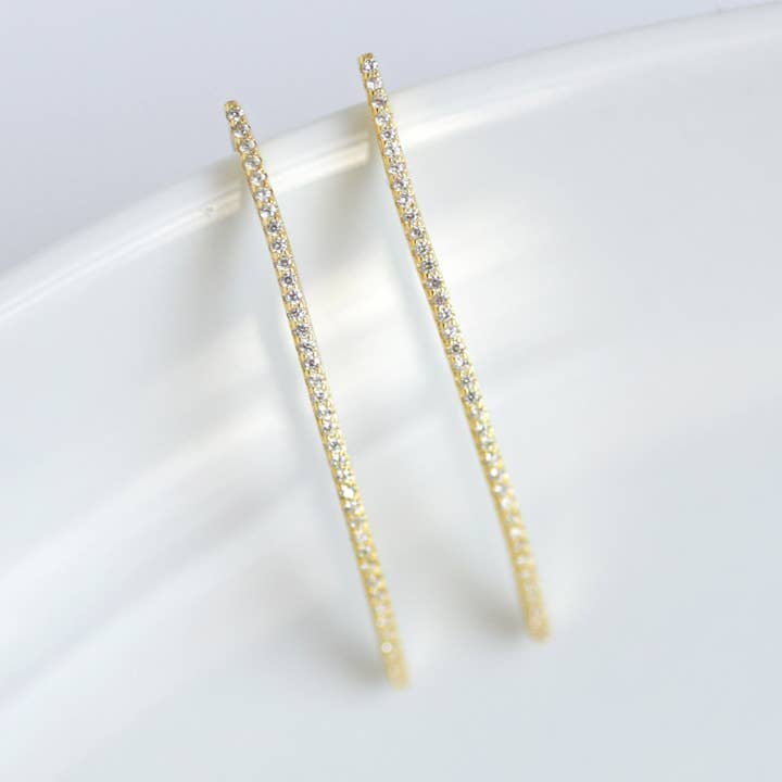 FELIX Z DESIGNS - Wholesale Dangle Earrings - CZ Wire Threader Earring