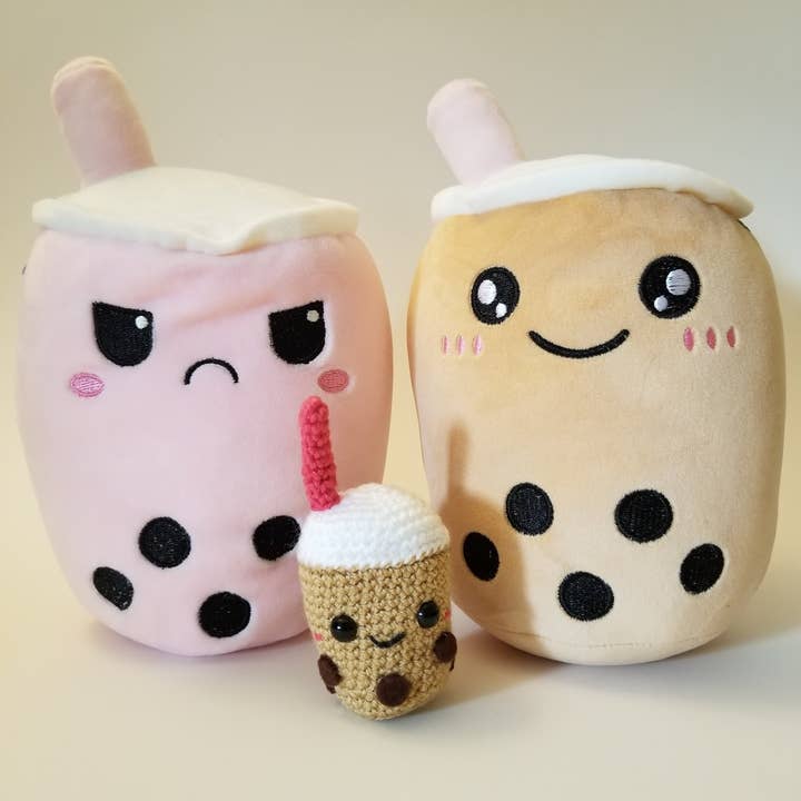 Boba Origin - Wholesale Stuffed/Plush Toy - Kids & Baby - The Original Happy and Mad Reversible / Secret Pouch Boba Plushie3