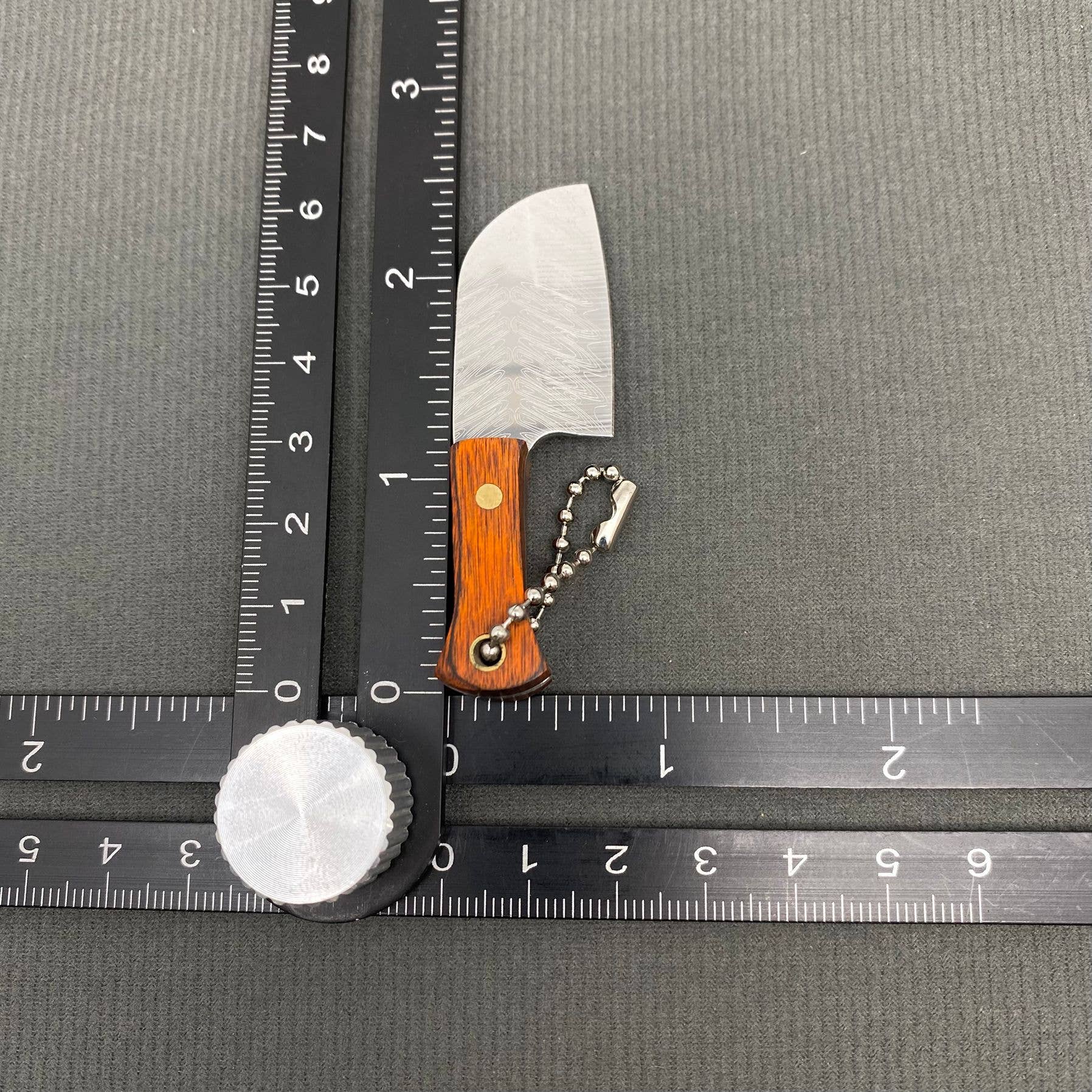 Mio Queena - Wholesale Pocket Knife/Holder - Textured Stainless Steel Portable Knife with Protective Cover3