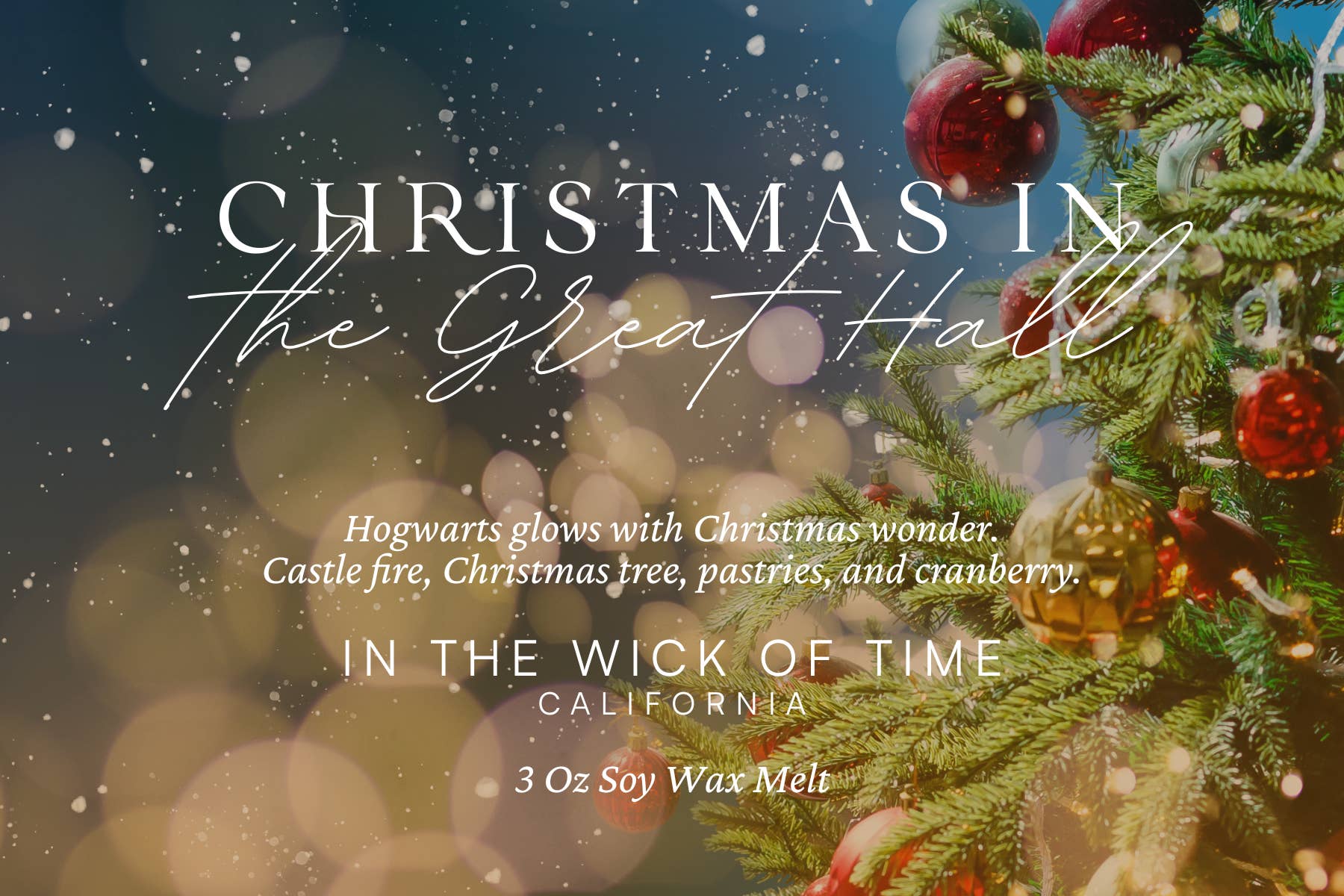 In the Wick of Time - Wholesale Wax melt - Christmas in the Great Hall Wax Melt