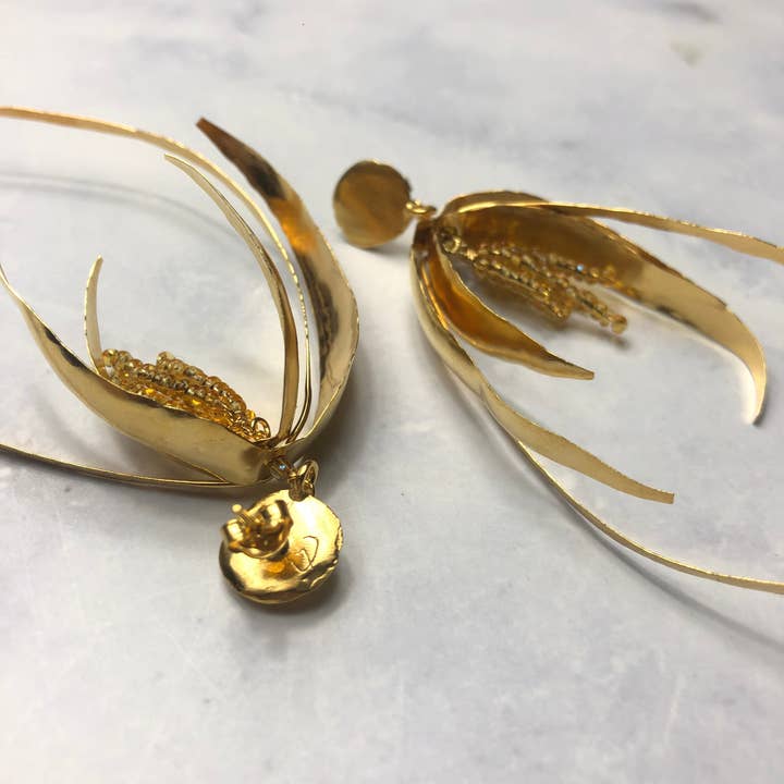 Oat earrings for wholesale by Meanwhile Boutique