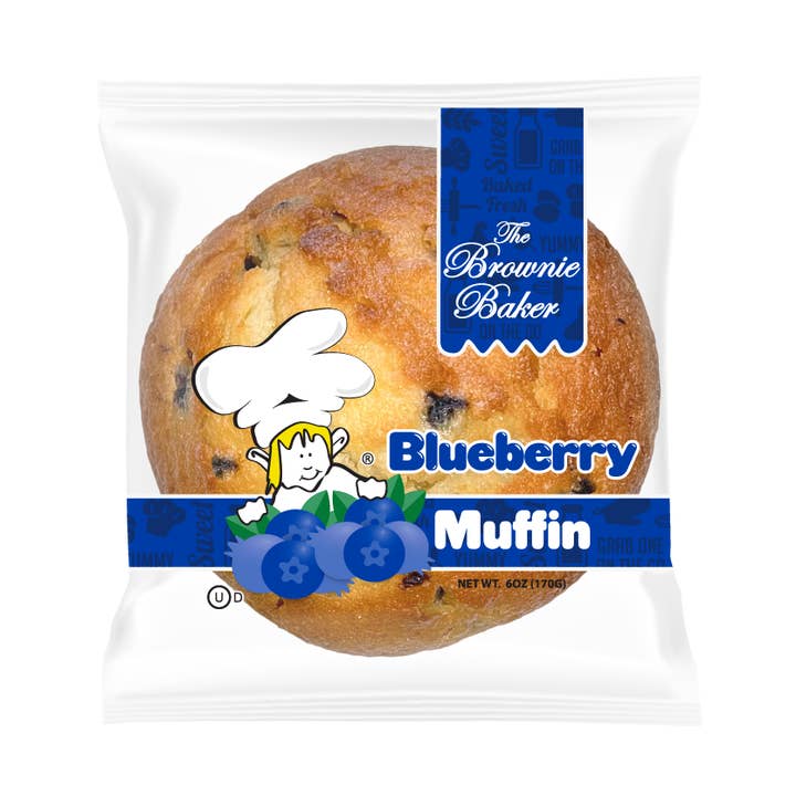 The Brownie Baker Muffin Blueberry 6 oz (Pack of 6) for wholesale by Shop The King