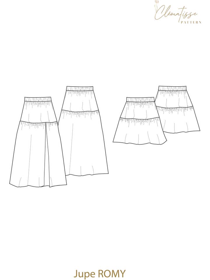 Clématisse Pattern - Wholesale Skirt – Women’s - Romy Skirt Pattern4