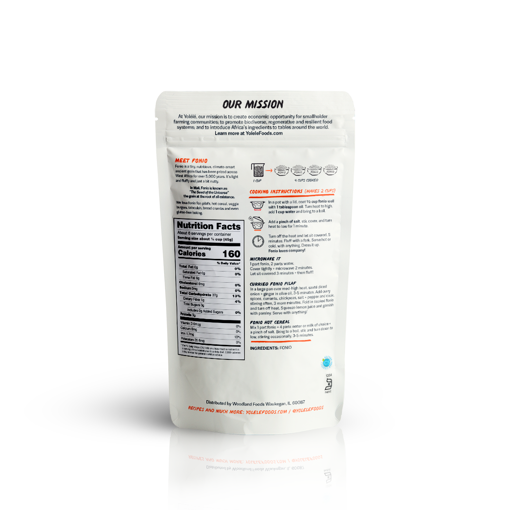 Yolélé - Wholesale Whole Grains - Fonio (6 x 10 oz)1