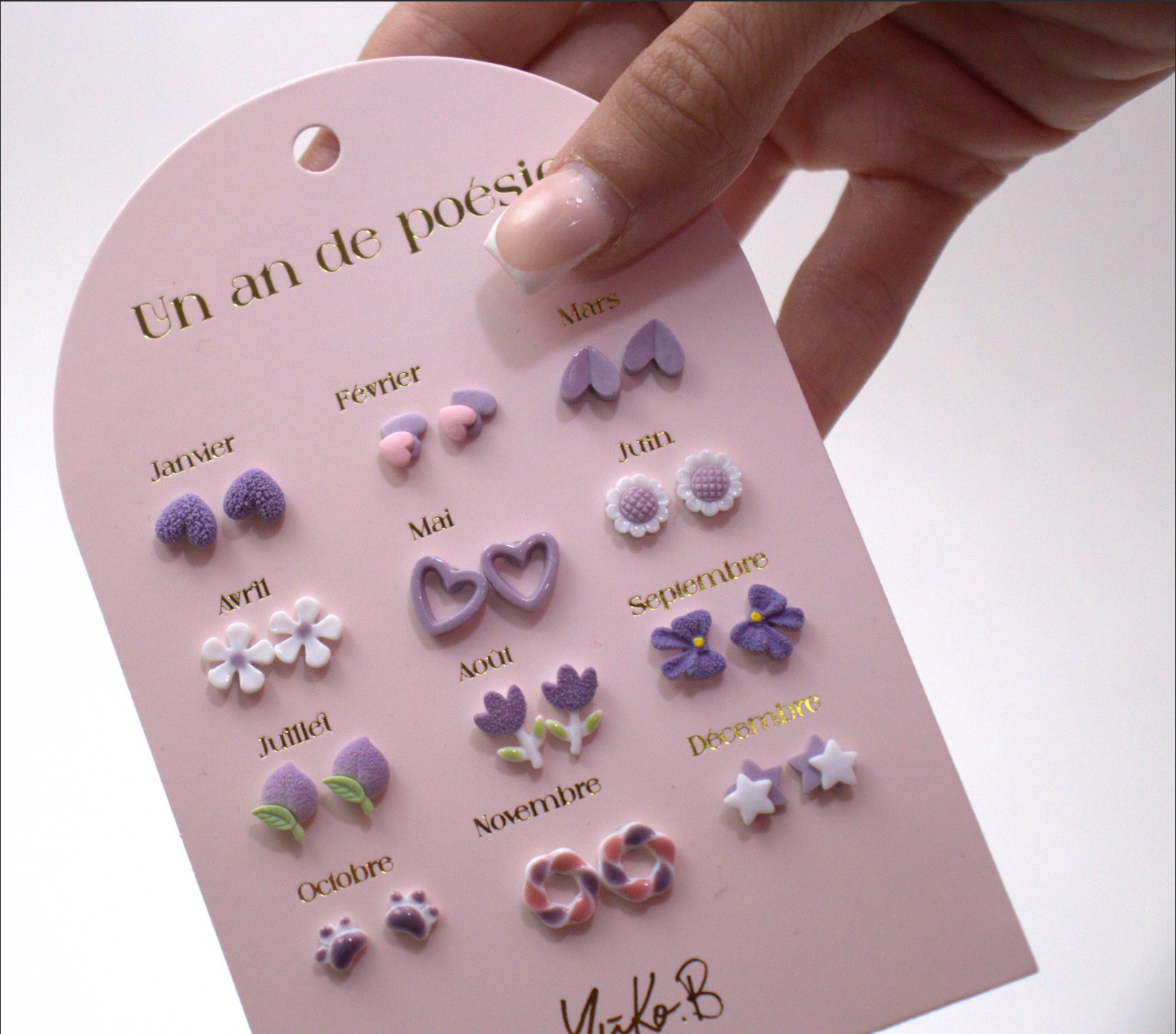 Yuko B - Wholesale Earrings - Kids - Stainless Steel Earrings - A Year of Parma Poetry2