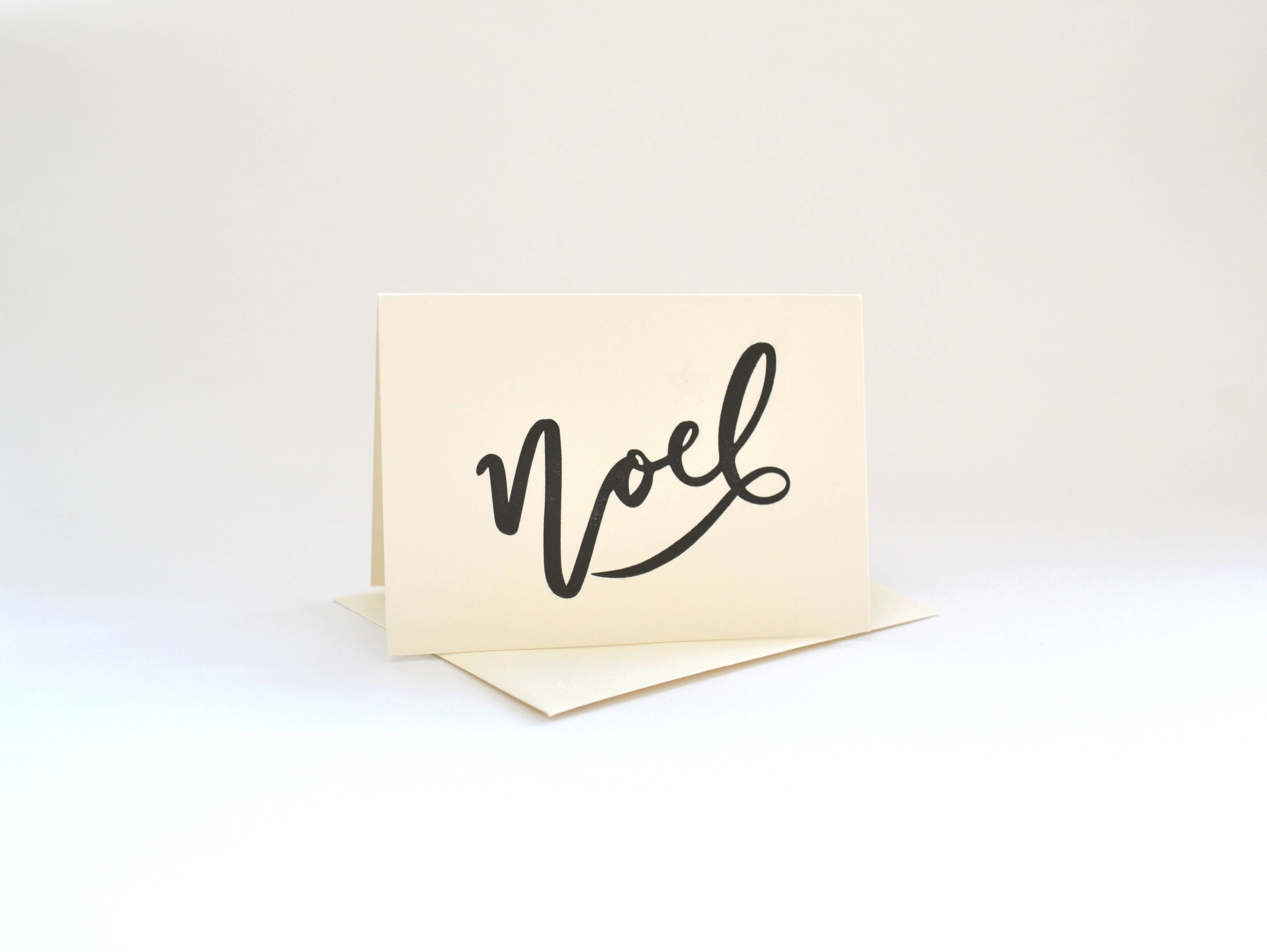 Alex & Olive – wholesale Christmas card – Noel Handcrafted Mini Christmas Card - Letterpress Printed 2