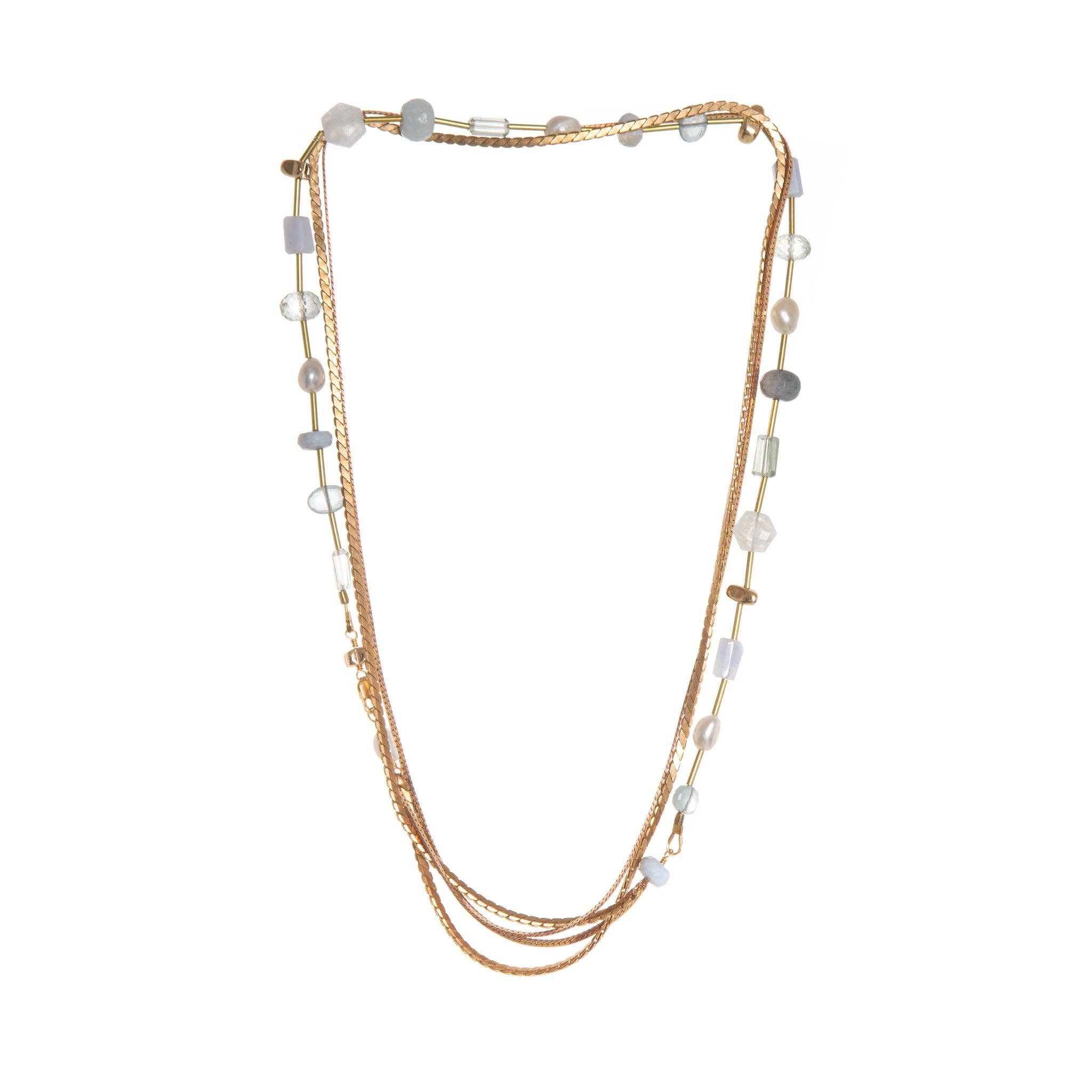 Hailey Gerrits - Wholesale Kralen/parelketting - SS24 Solana 2-in-1 halsketting0