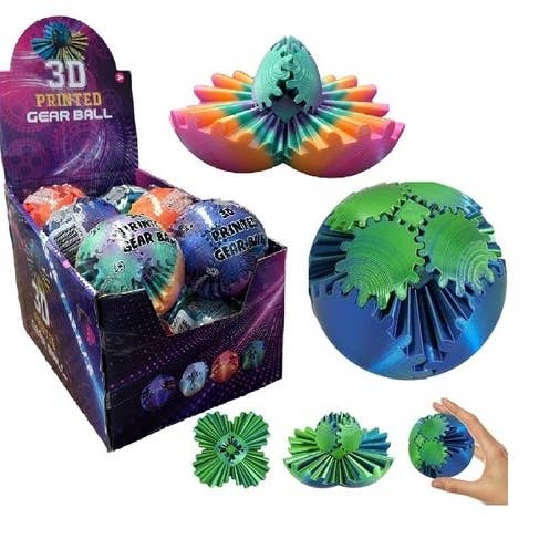 Ipnotizzante Giocattolo Antistress a Sfera con Ingranaggi Stampato in 3D per la vendita all'ingrosso da parte di Handee Products