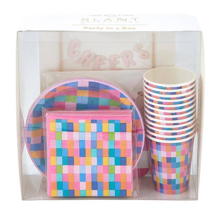 Angle - Wholesale Disposable Tableware Pack - Party In A Box-Funky Cocktail