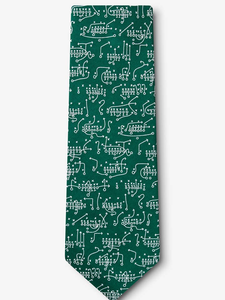 Art of the Game - Football Plays Tie by Alynn - CLOSEOUT for wholesale by Alynn