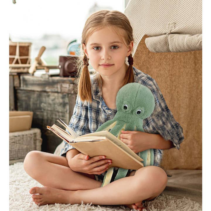 Cota Global - Wholesale Stuffed/Plush Toy - Kids & Baby - Super-Soft Plush - Green Octopus 15"6