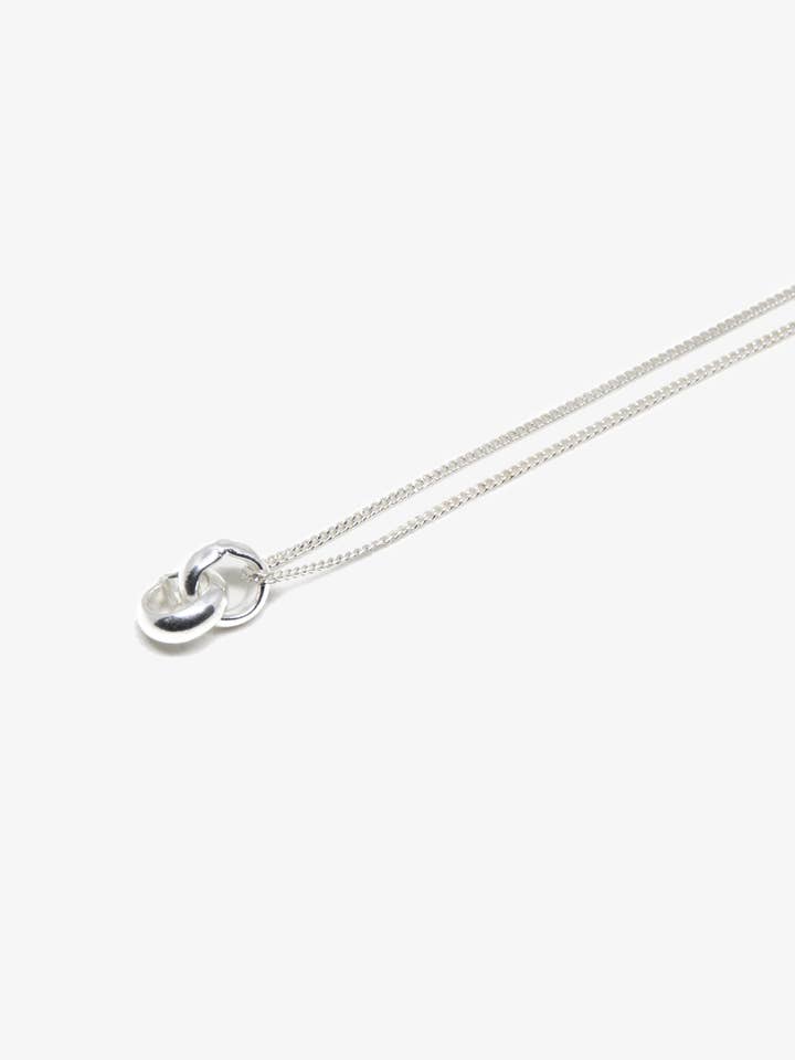 Infinity necklace intertwined rings for wholesale by llayers
