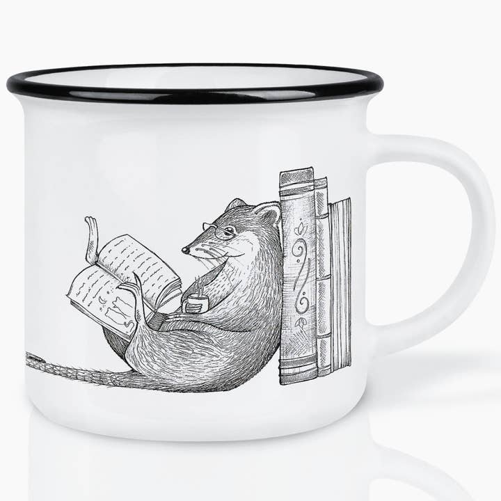 Ceramic mug – Bookworm for wholesale by LIGARTI