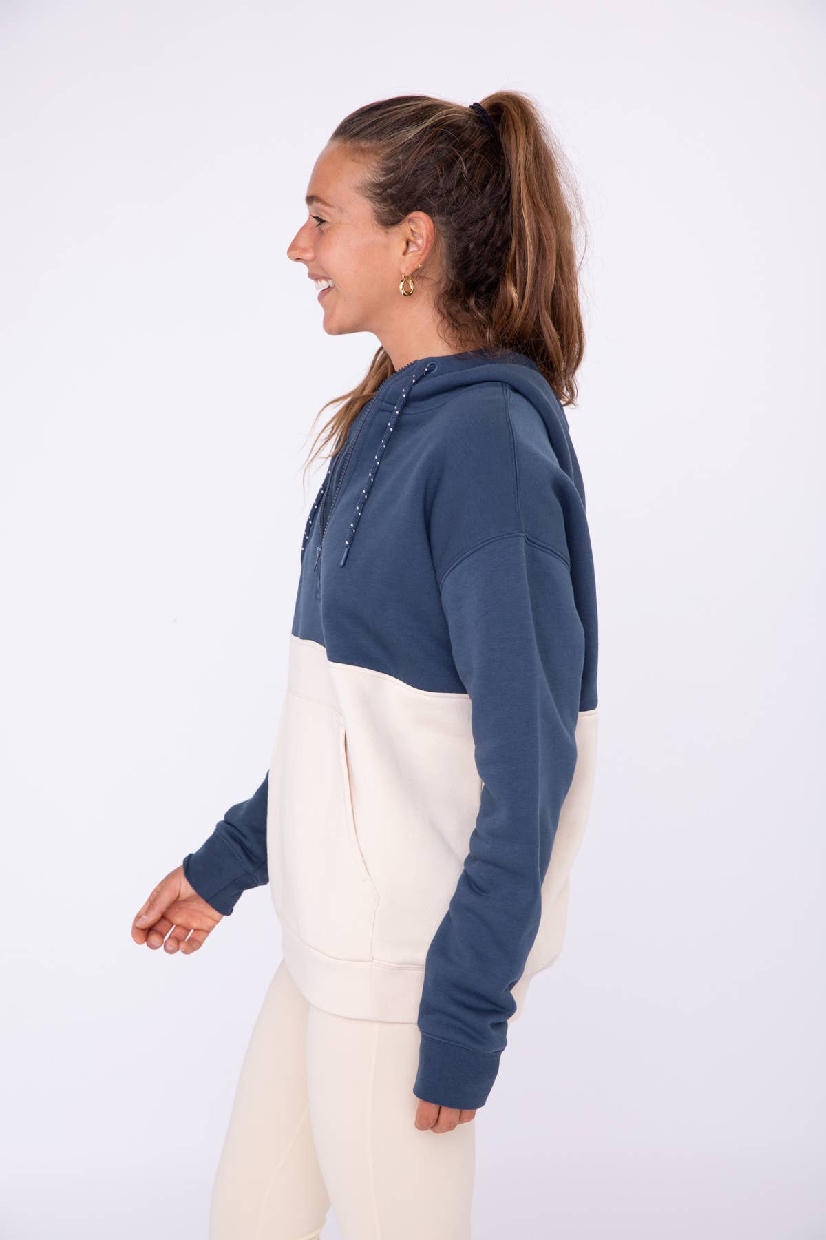 Mono B - Wholesale Hoodie - Women's - 2-Tone Color Blocked Hoodie with Pocket17