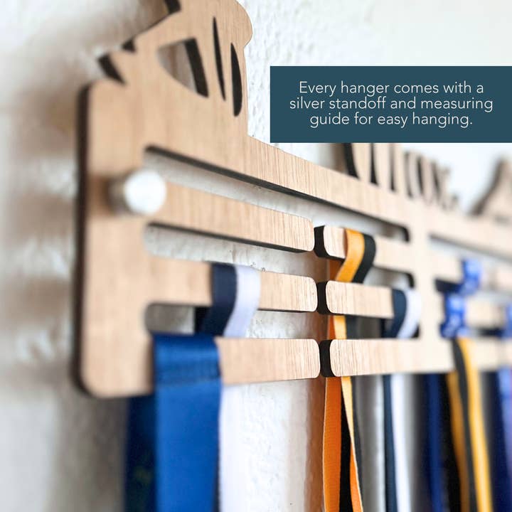 Harwill and Fox - Wholesale Wall Accent - Personalised Swimming Medal Hanger