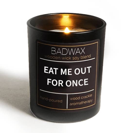 Eat Me Out For Once - Woodwick Candle for wholesale by BADWAX®