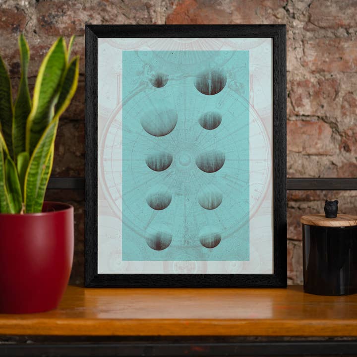 Astrology Chart Light Print for wholesale by Ink & Drop