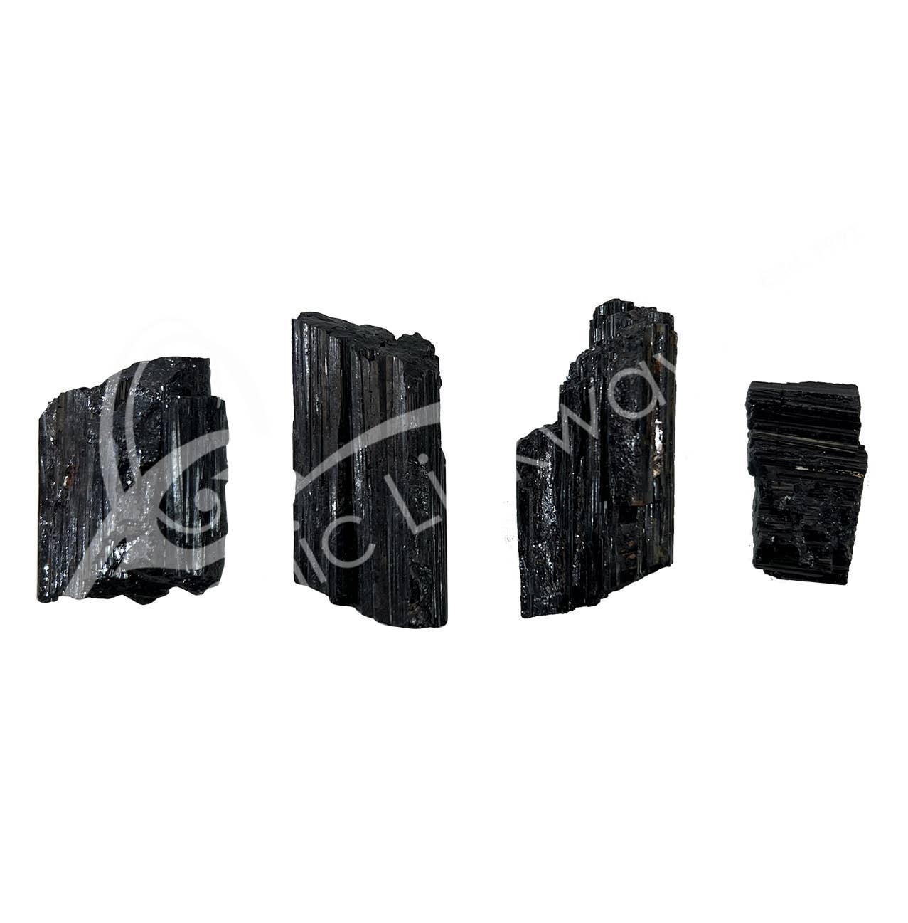 Oceanic Linkways Inc - Wholesale Spiritual Stone/Crystal - ROUGH - TOURMALINE, BLACK 1-2" (KG)1
