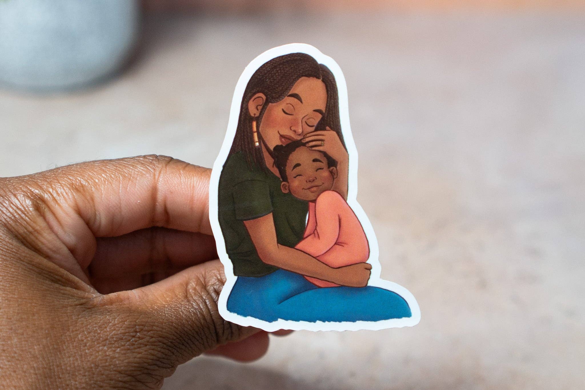 Pounded Yam Productions - Vente Autocollant - Autocollant noir pour maman et fille1