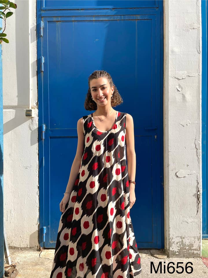 DEEPTI SC – Großhandel Kleid – Damen – Ärmelloses langes Kleid LD656