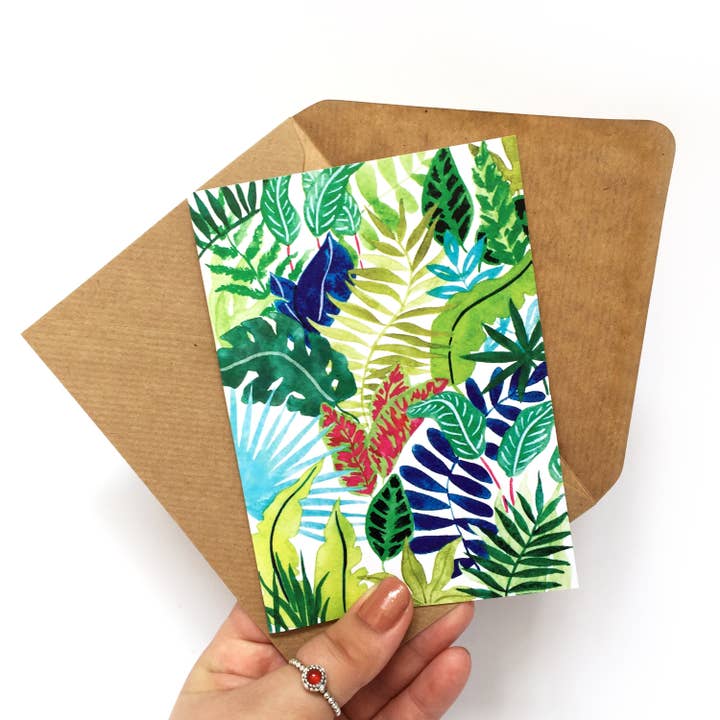 Tropiskt gratulationskort för wholesale av ZoeLathamDesigns