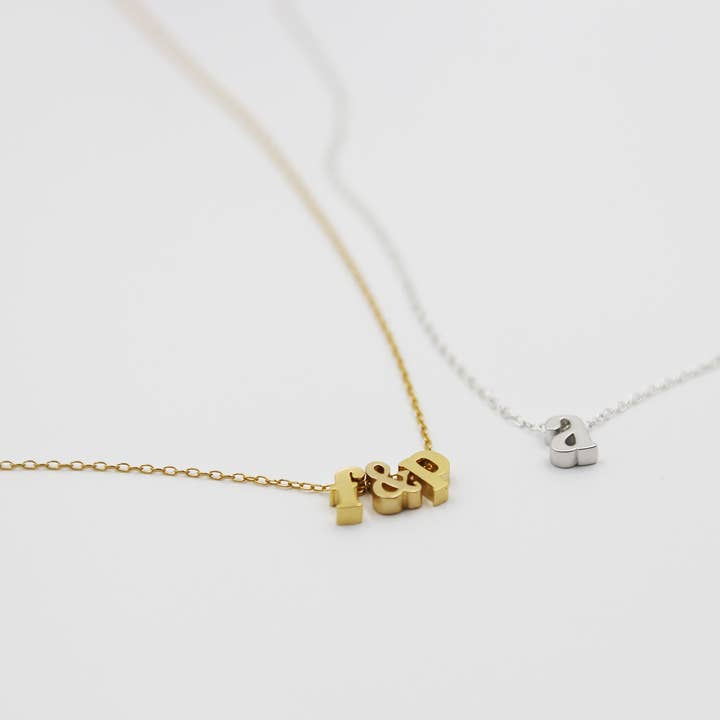 Acute Designs - Wholesale Pendant/Charm Necklace - Monogrammed Initial Necklaces - Gold Fill2