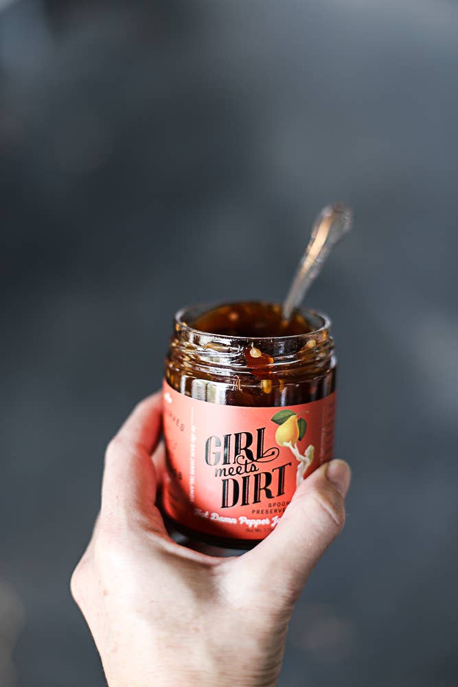Girl Meets Dirt - Wholesale Preserves - Hot Damn Pepper Jam Spoon Preserves 7.75oz1
