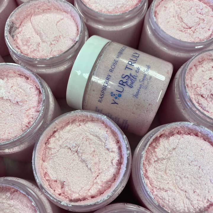Yours Truly Bath Co - Wholesale Body scrub/exfoliant - Raspberry Rose Hibiscus Foaming Sugar Scrub2
