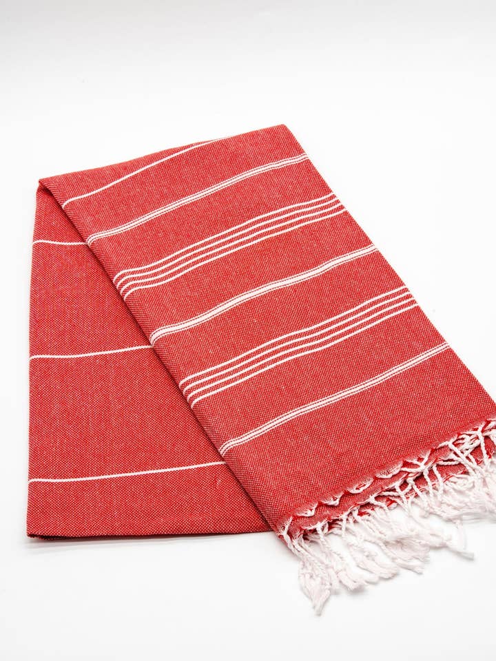 Turkish Cotton Towel - Red Sultan Series for wholesale by Istanbul Authentic Bazaar