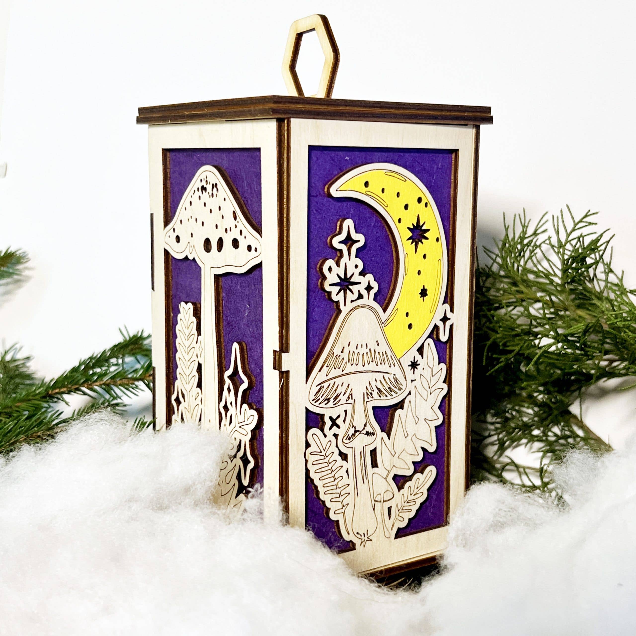 Squirrel Tacos Papercuts - Wholesale Lantern - Lantern – Mushrooms, Toadstools, and Crescent Moons5