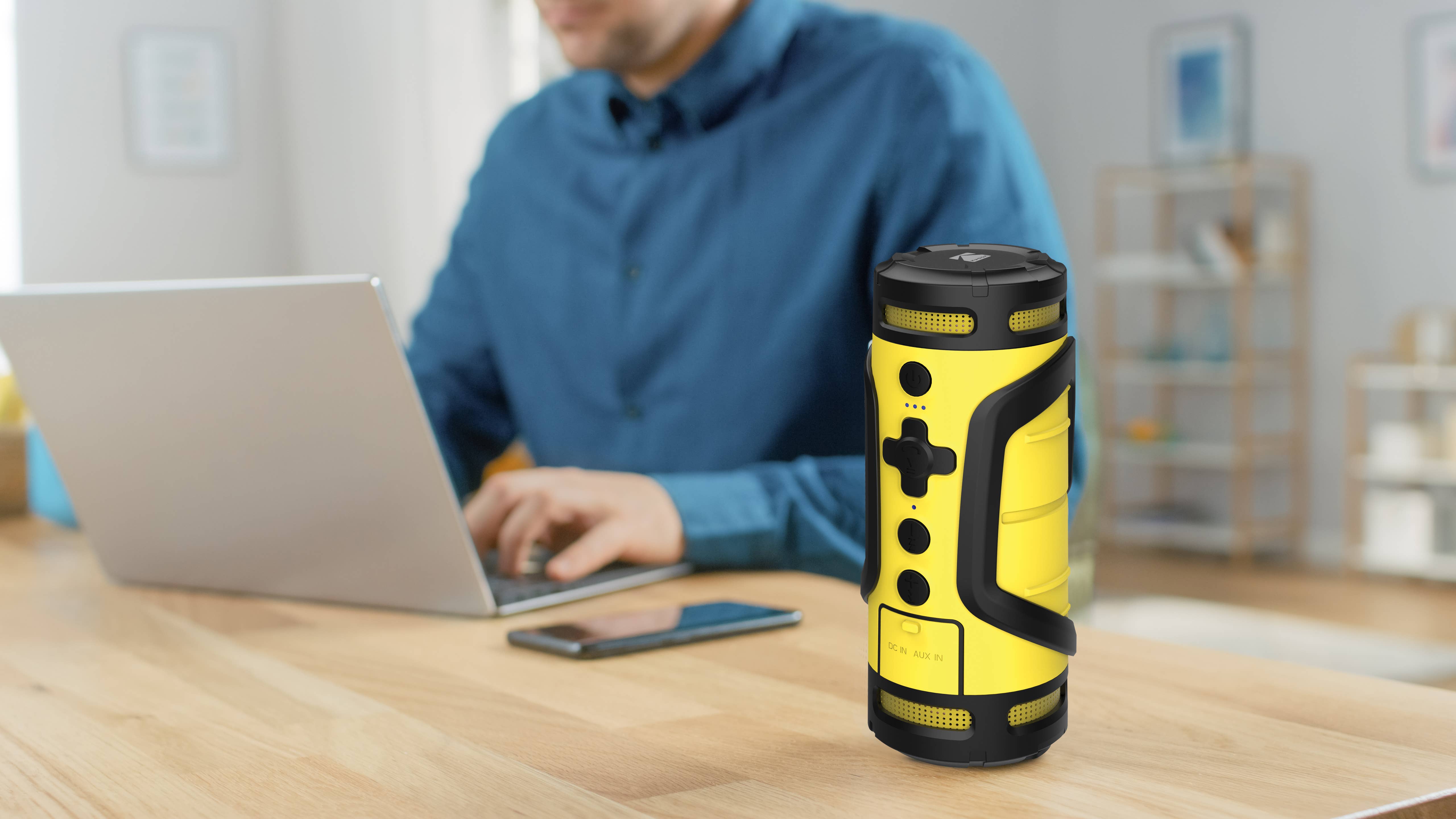 GT COMPANY – Engroshandel Højtalere – KODAK PWS-2225Y Bluetooth-højttaler med kraftfuld lyd2