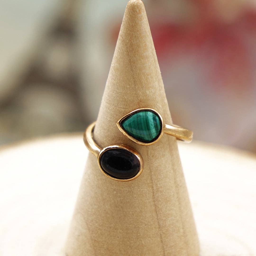 Verna Artisan Works – wholesale Cocktail/statement ring – Handmade Adjustable Gemstone Rings6