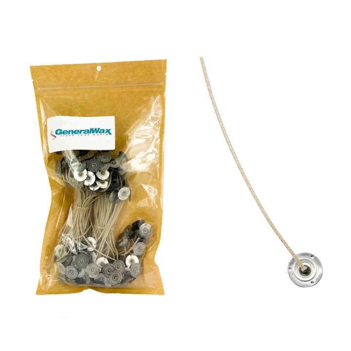 HTP 72 - 200 pack Pre-Tabbed Flat Wick for wholesale by General Wax - Candle Making Supplies