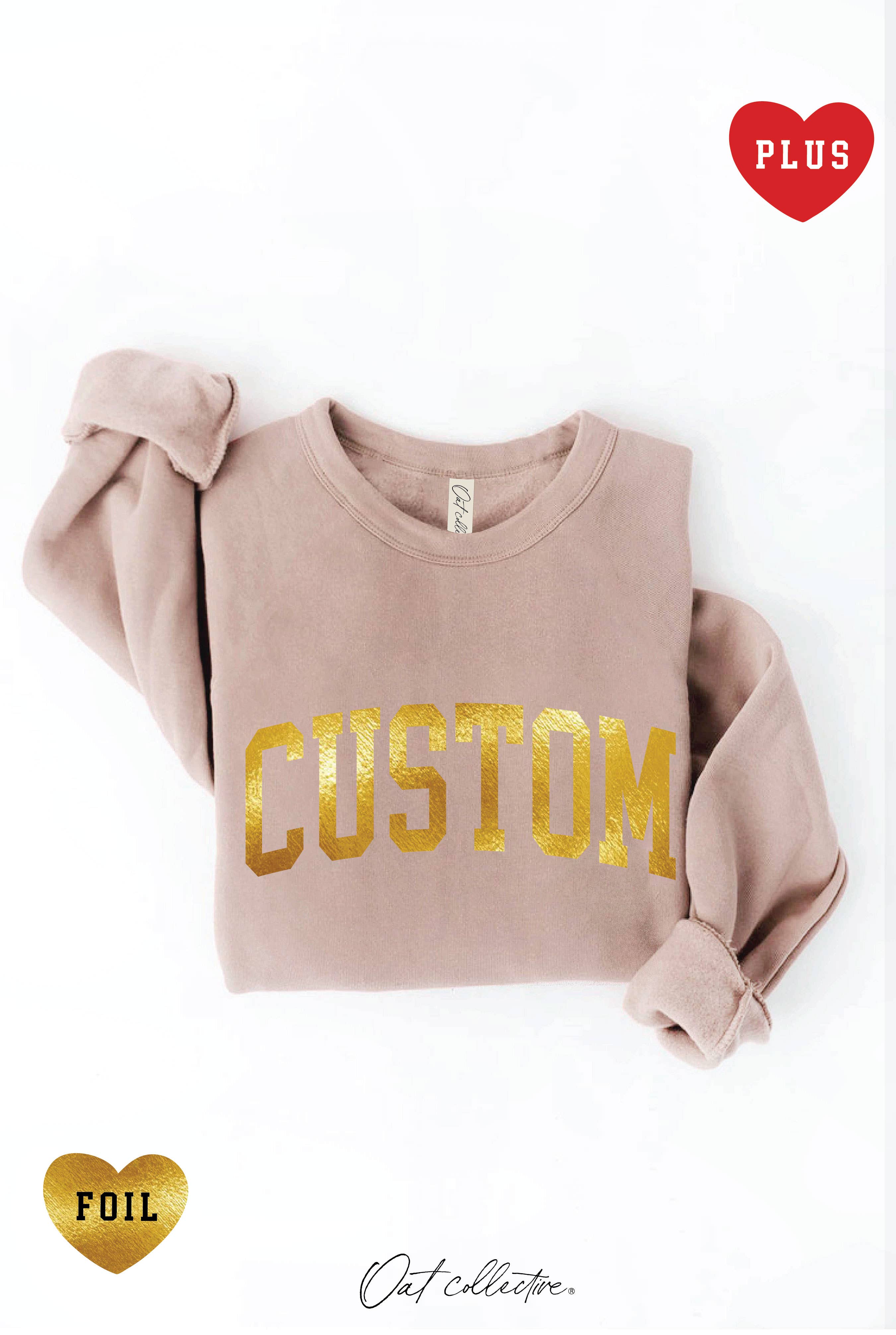 OAT COLLECTIVE - Wholesale Grafisch sweatshirt - Dames - CUSTOM FOLIE Plus Grafische Sweater2