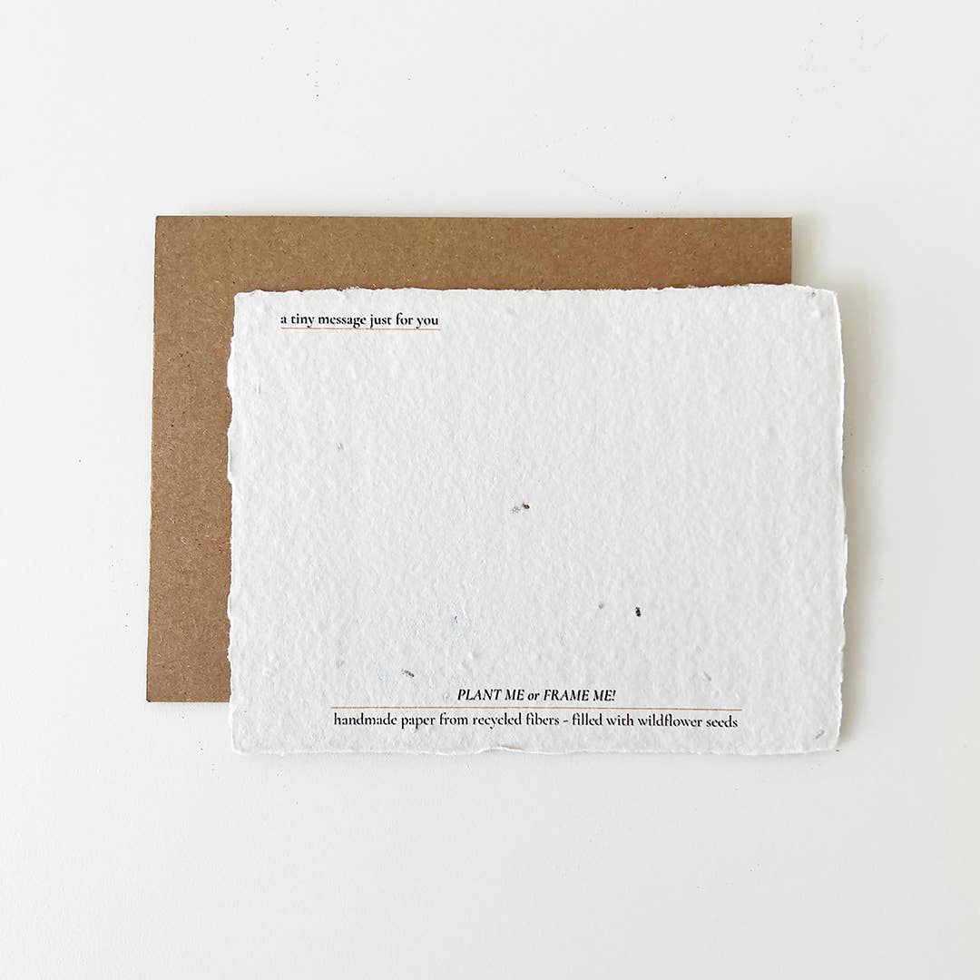 tiny poetry project - Wholesale Wedding Card - Wedding Wish: Plantable Wildflower Wedding Card2