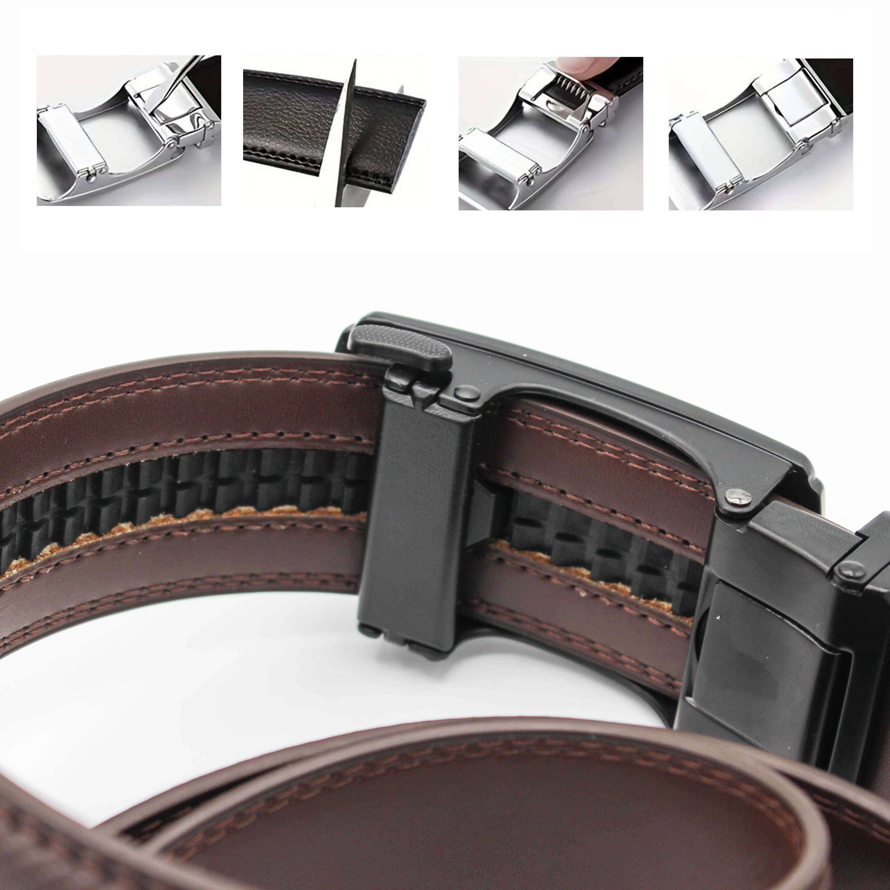 Zerimar 1942 – wholesale Belt – Men's – Men's Belt with automatic buckle Leather belt Width 3.5 cm3