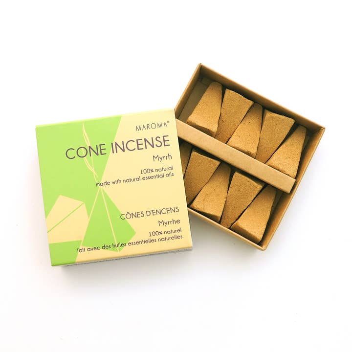 Cone Incense Myrrh for wholesale by MAROMA USA