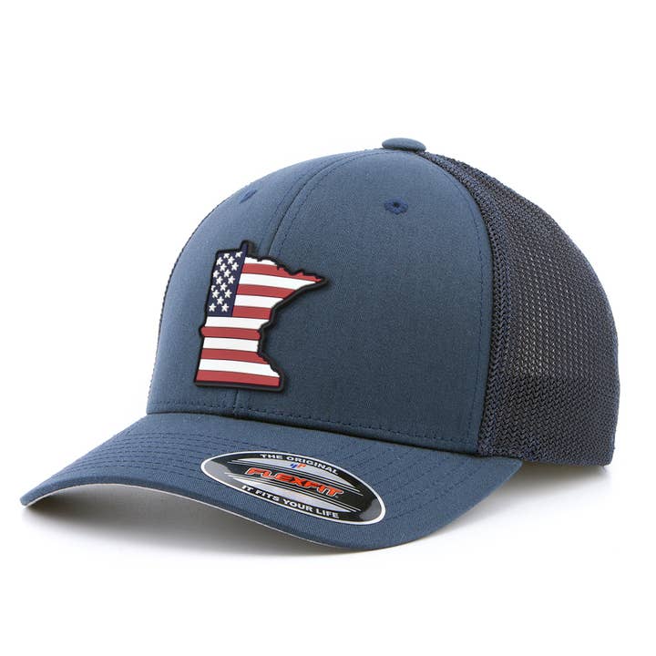 Americana Minnesota Glory buet Flexfit-monteret trucker for engroshandel hos Griwolfe