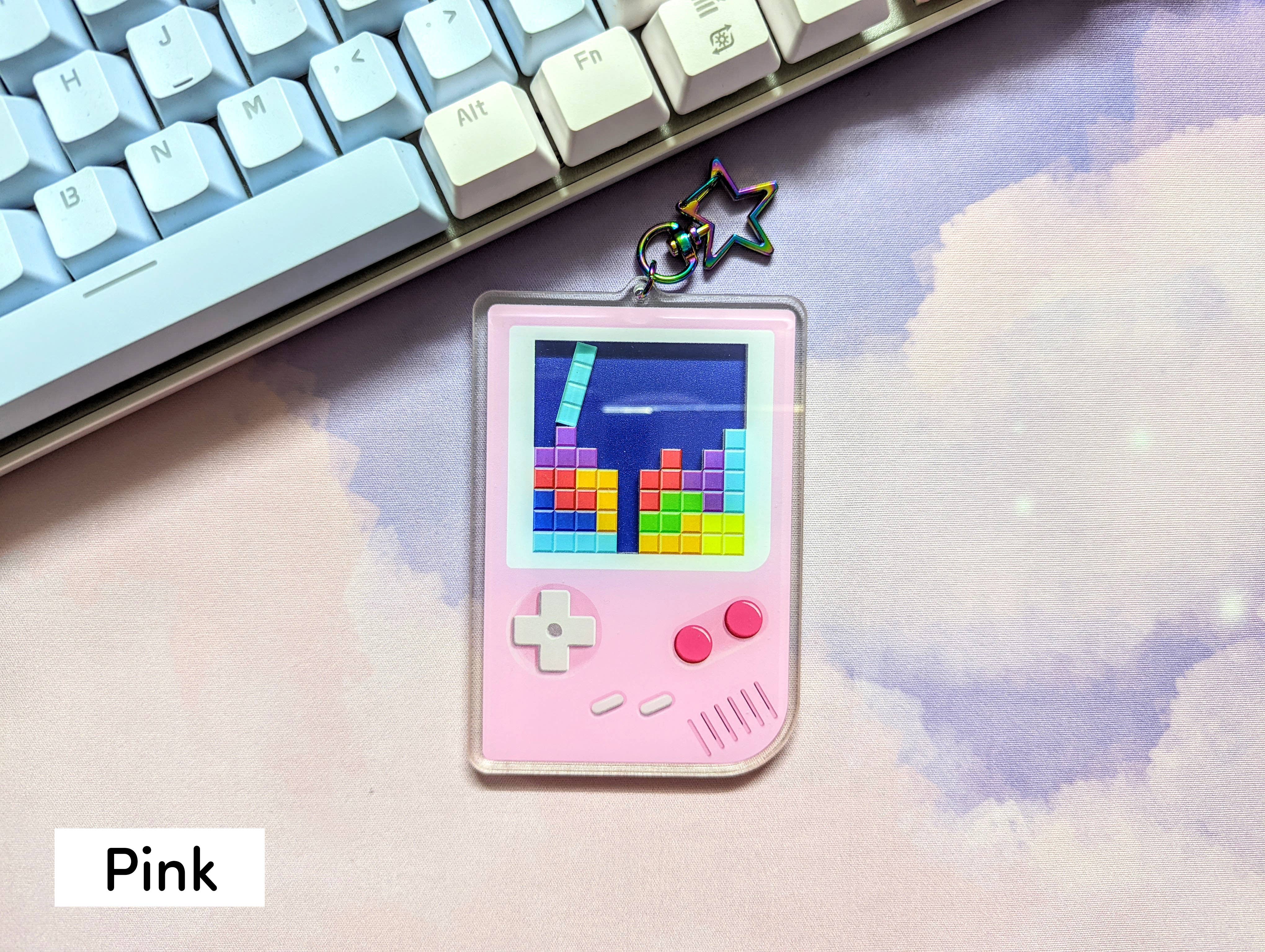 Bubbly Seed LLC - Vente Porte-clés – femme - Porte-clés en acrylique Gameboy Shaker1