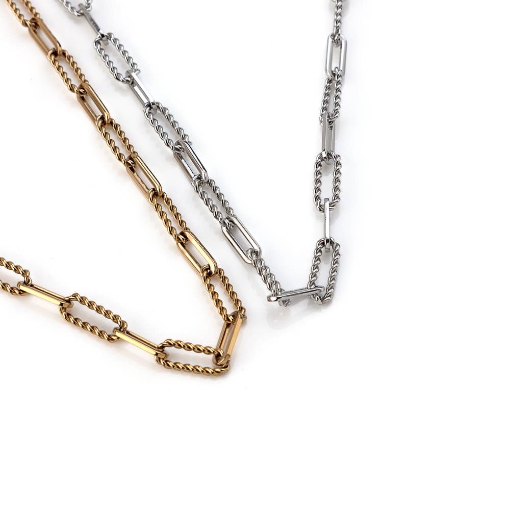 Shebiju - Wholesale Link & Chain Necklace - Steel Necklace GKB22060240