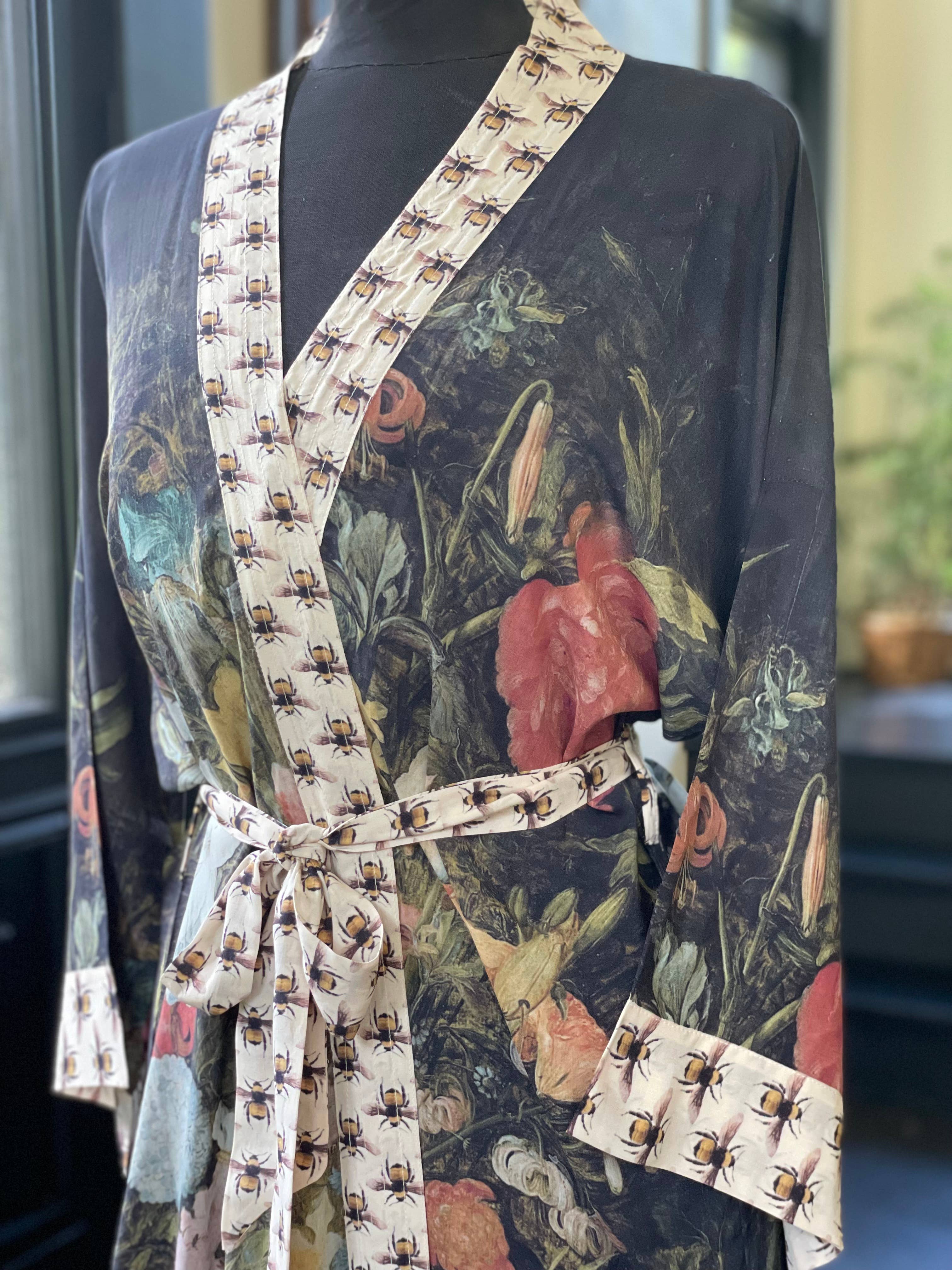 Market of Stars (Worldwide) - Vente Kimono – femme - Kimono d'opéra I Dream In Flowers avec abeilles16