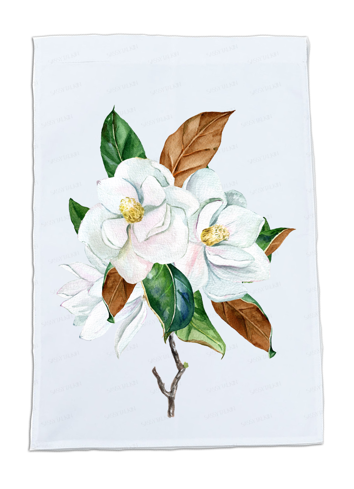Sassy Talkin - Wholesale Tea Towel - Flower, Dish Towel, Magnolia set1