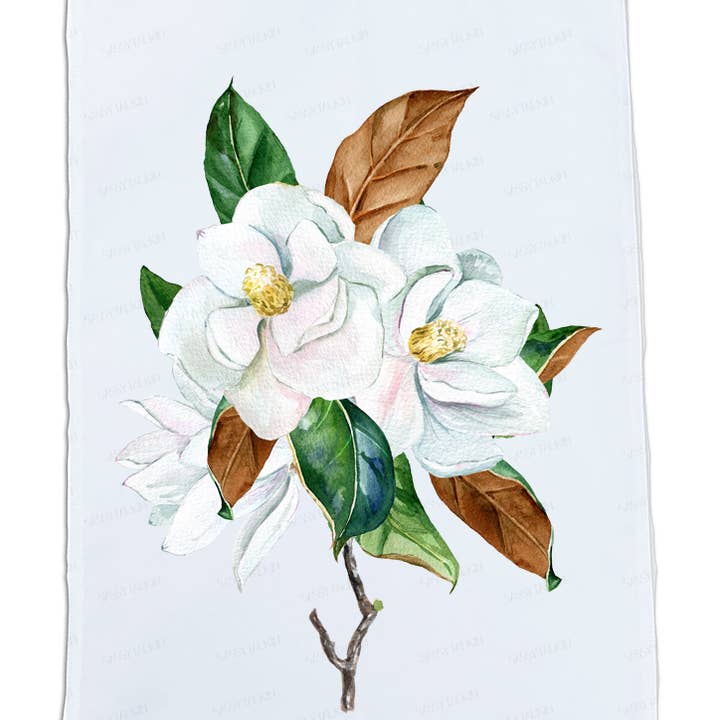 Sassy Talkin - Wholesale Tea Towel - Flower, Dish Towel, Magnolia set1