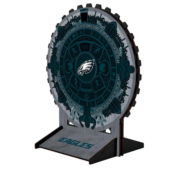 Philadelphia Eagles 8in Circle Desktop Calendar for wholesale by Fan Creations