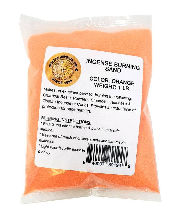 GREENROOTS USA LLC - Wholesale Incense - Orange Color Sand 1 lb Packaged