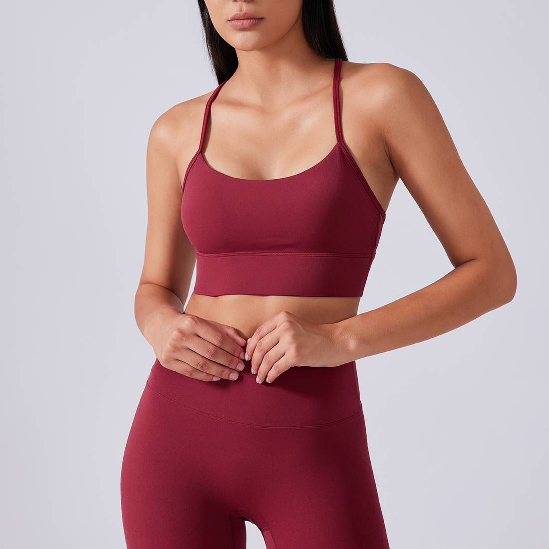 Sodalemon – Sutiã desportivo - Mulher por atacado – Top de Yoga Feminino com Bojo, Costas em Y e Tecido Elástico Respirável29