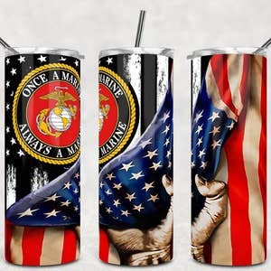 Marineflagge 20 Unzen Sublimationsbecher für den Großhandel von Twisted T Creations