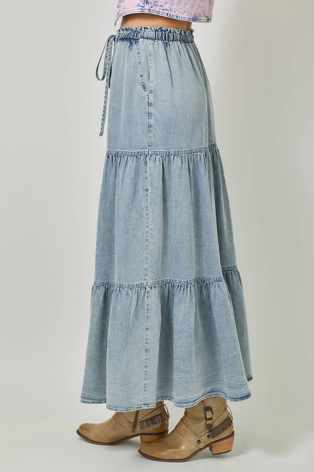 Mystree - Wholesale Rok - Dames - 60708 Lange Gelaagde Rok10