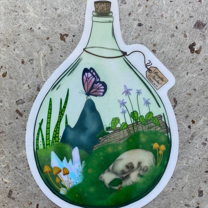 Golden Grove Paper - Wholesale Sticker - Terrarium Semi-Transparent Sticker