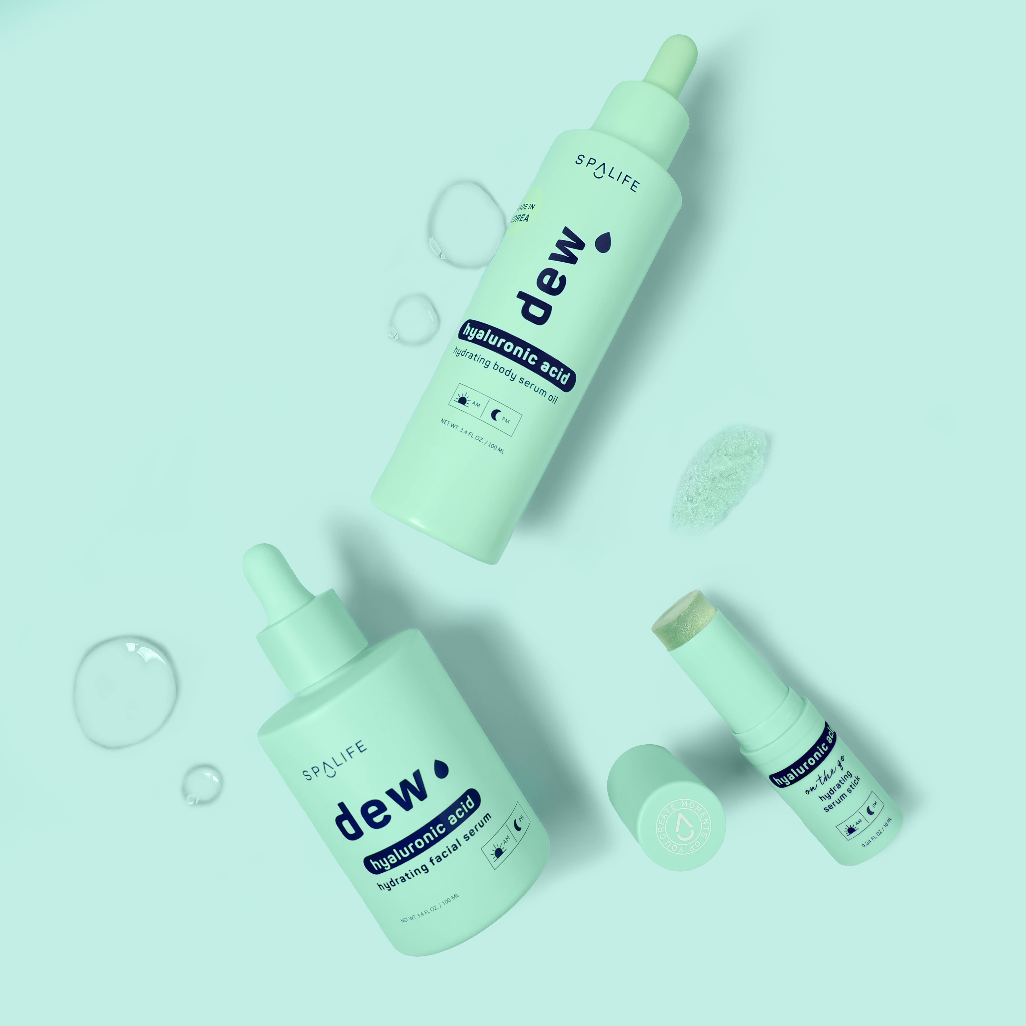 My Spa Life – Soro facial por atacado – Sérum Facial Hidratante com Ácido Hialurônico Dew2